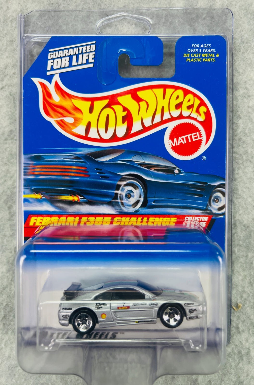 🇮🇹🇮🇹Hot Wheels Ferrari F355 Challenge Silver #1115 H23🇮🇹🇮🇹