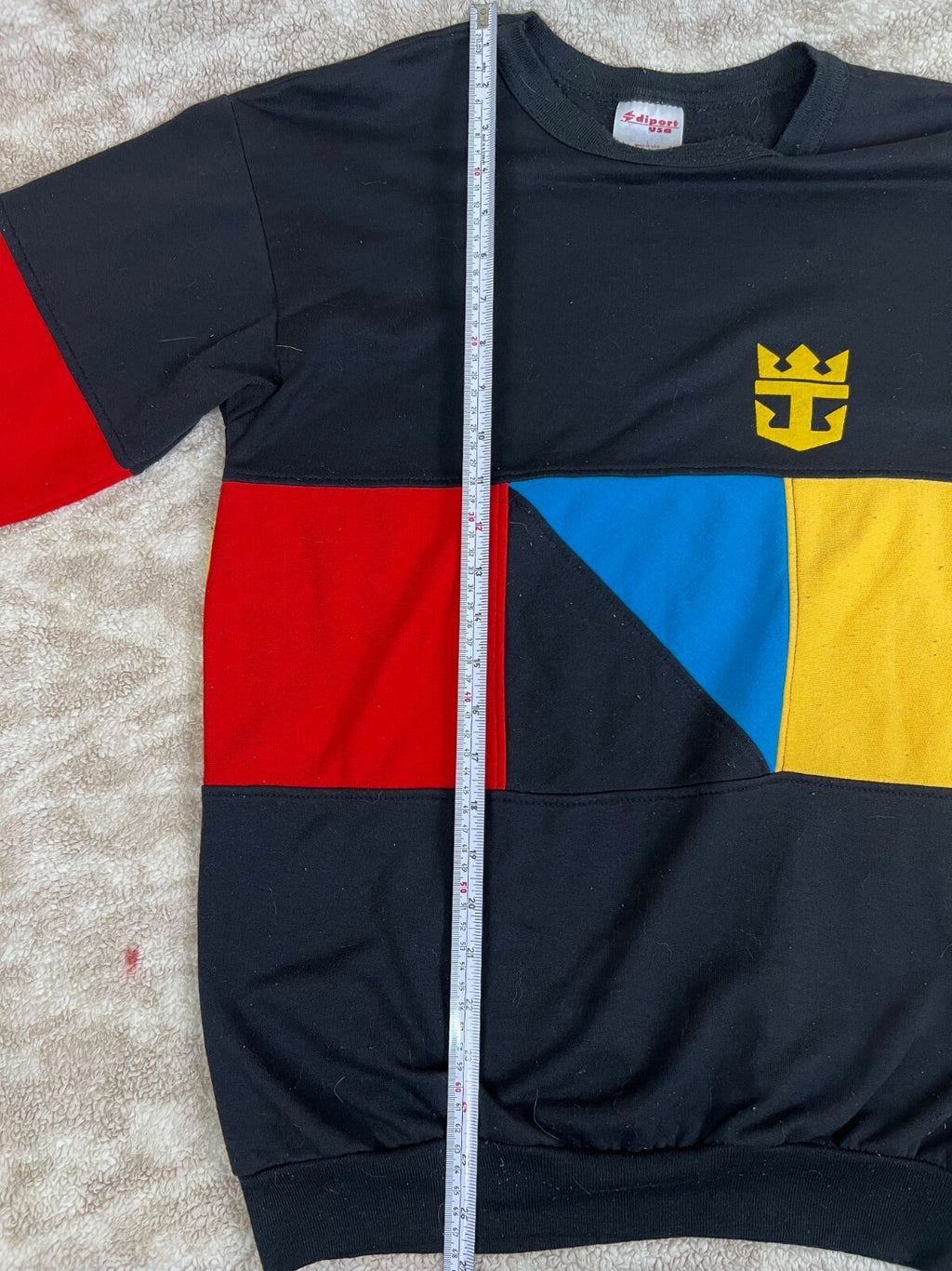 🇺🇸🇺🇸VTG Diport Color Block Size LG Men's 80’s Sweater Made in USA🇺🇸🇺🇸