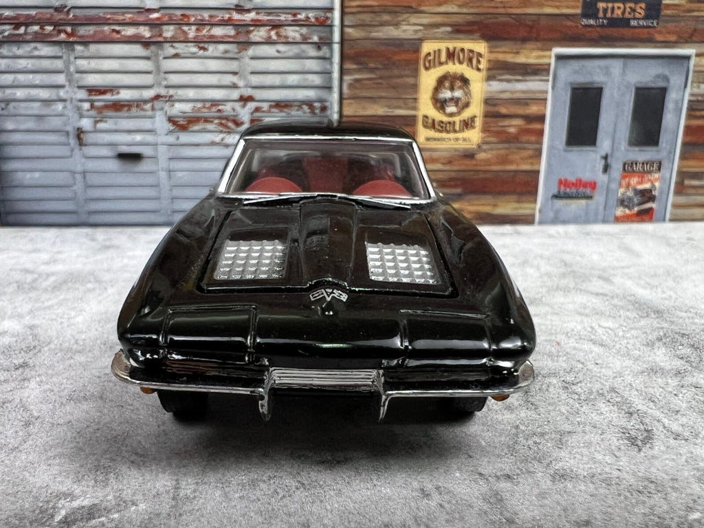🔥1996 Racing Champions Black 1963 Chevy Corvette Split Window Coupe Issue #3 C2