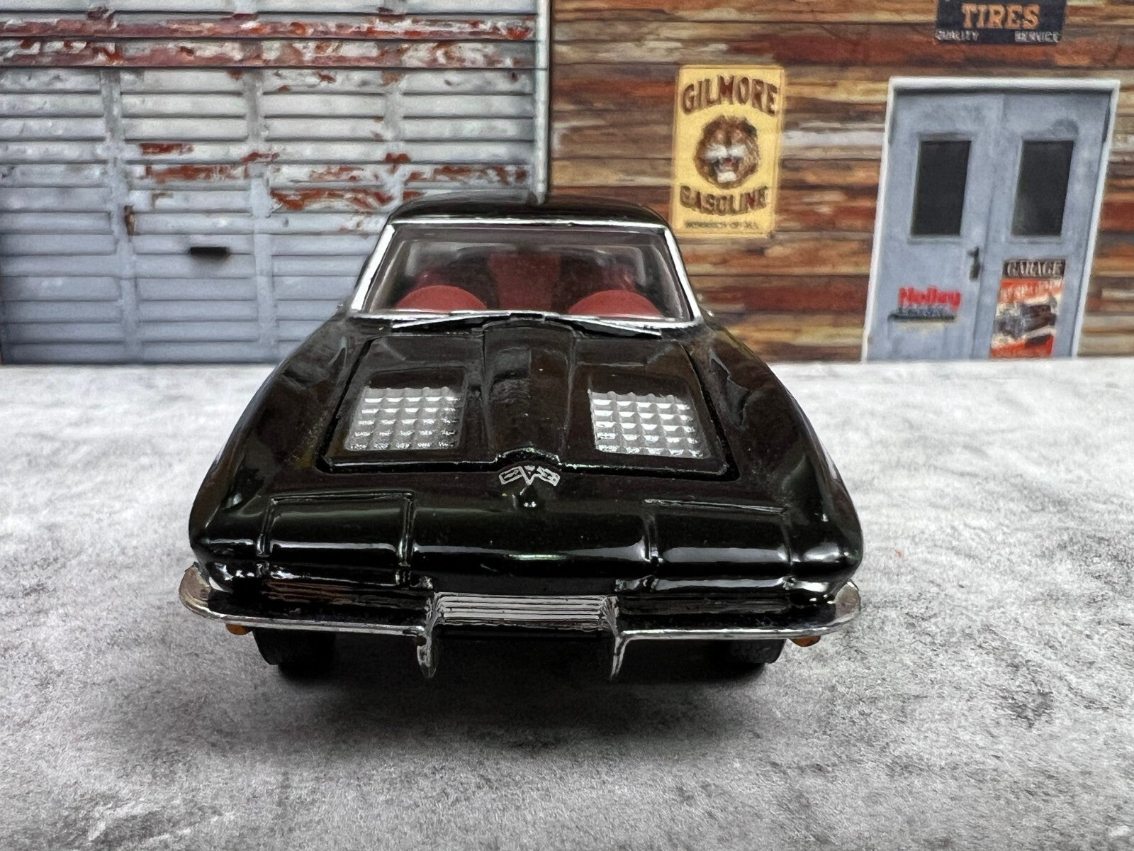 🔥1996 Racing Champions Black 1963 Chevy Corvette Split Window Coupe Issue #3 C2