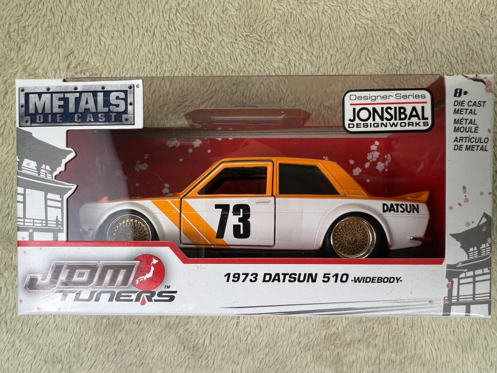 🎌🎌Jada Toys Metals JDM Tuners 1973 Datsun 510 Widebody 1:32 Scale HW16🎌🎌