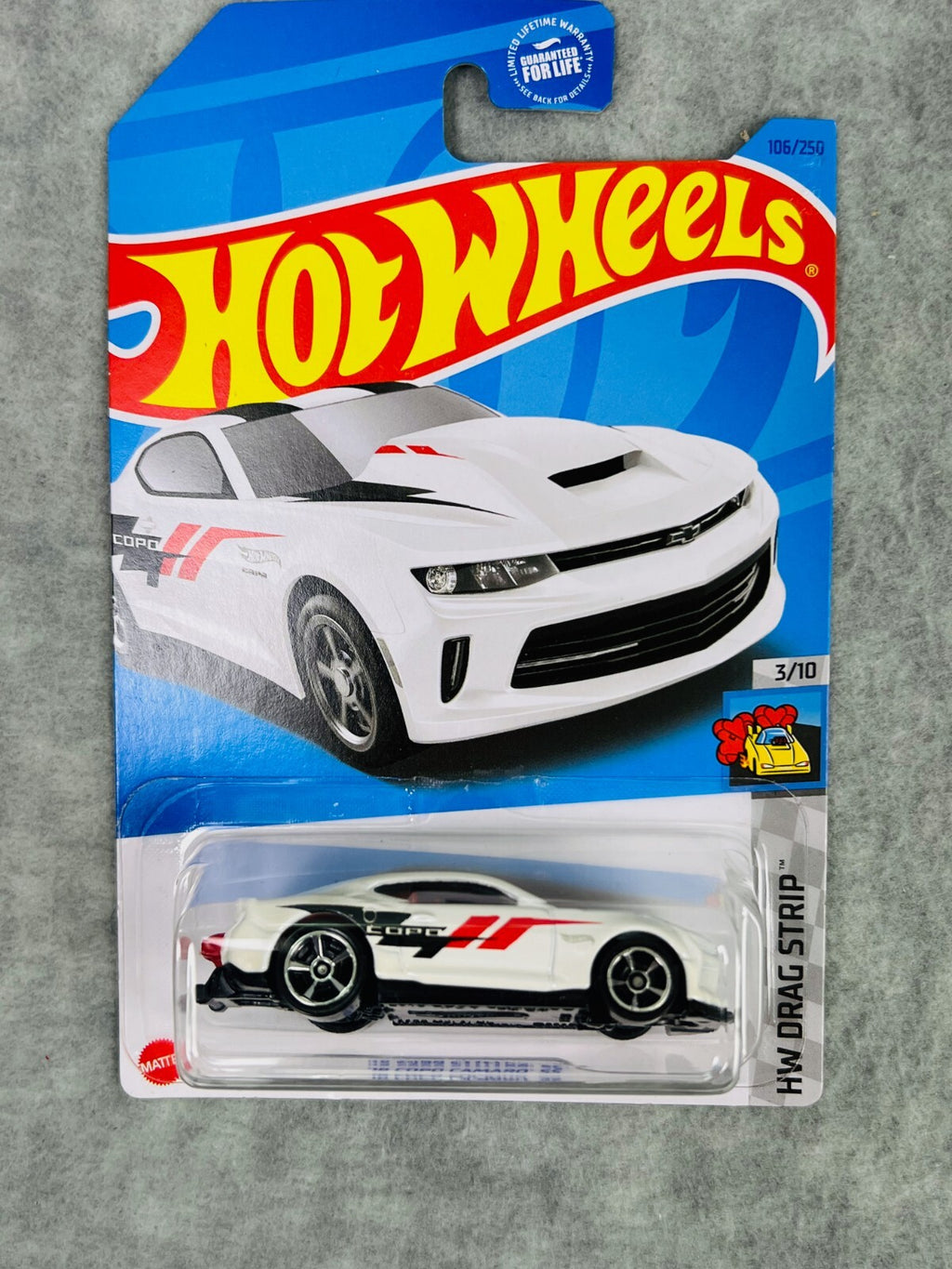 🇺🇸🇺🇸🇺🇸Hot Wheels HW Drag Strip ‘18 Copo Camaro SS White H24🇺🇸🇺🇸🇺🇸