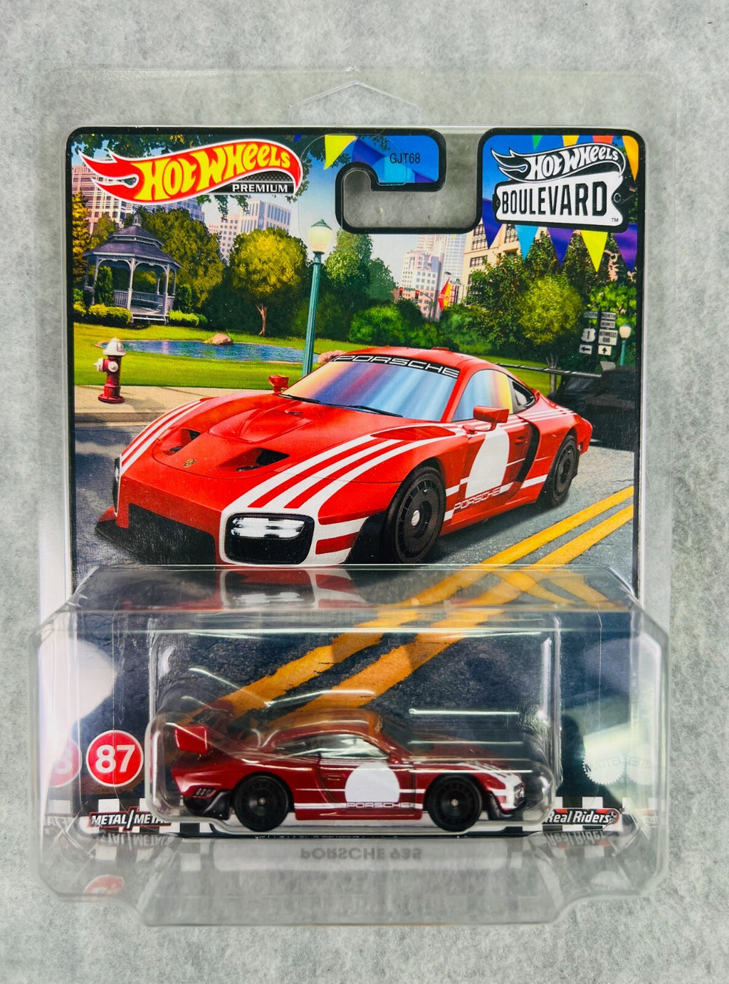 🇩🇪🇩🇪Hot Wheels Boulevard Porsche 935 Red & White  Real Riders H32🇩🇪🇩🇪
