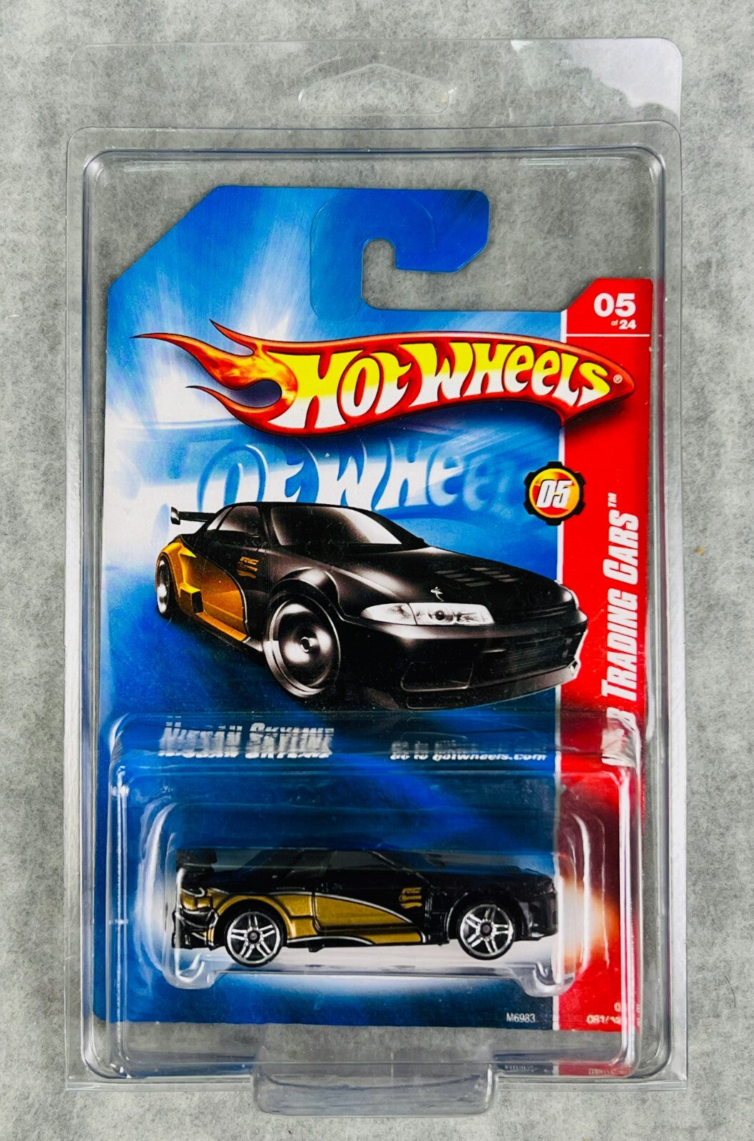 🎌Hot wheels 2008 Web Trading Cars Nissan Skyline Gt-R R32 Gold Card H28🎌