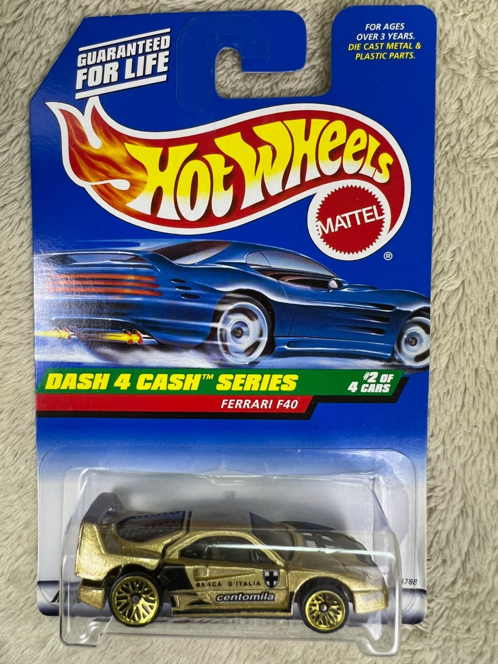 🇮🇹🇮🇹🇮🇹Hot Wheels Ferrari F40 Dash 4 Cash Gold Centomila HW22🇮🇹🇮🇹🇮🇹