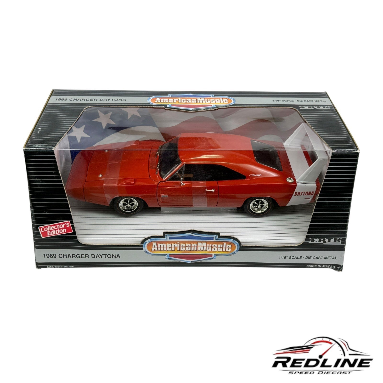 🦅Ertl American Muscle 1969 Dodge Charger Daytona 1:18 B2🦅