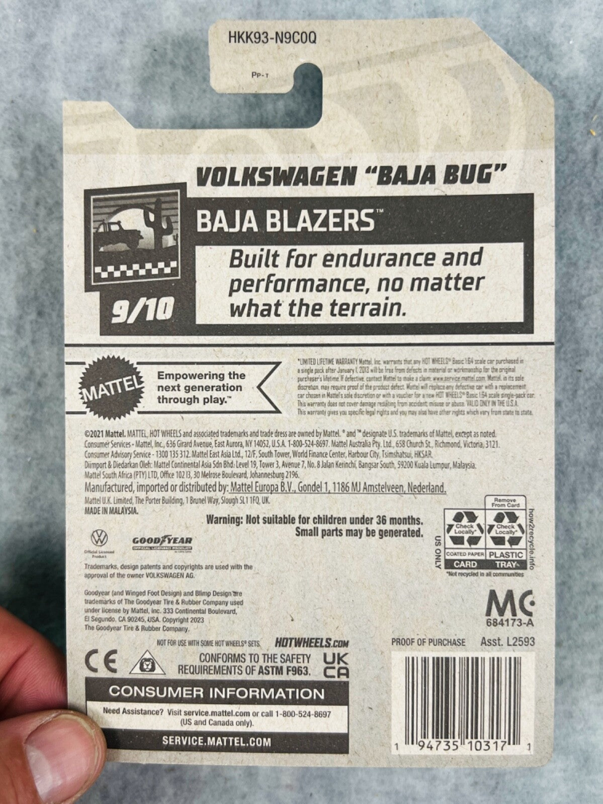 🇩🇪Hot Wheels Volkswagen Baja Bug  Red  Baja Blazers Treasure Hunt H30🇩🇪