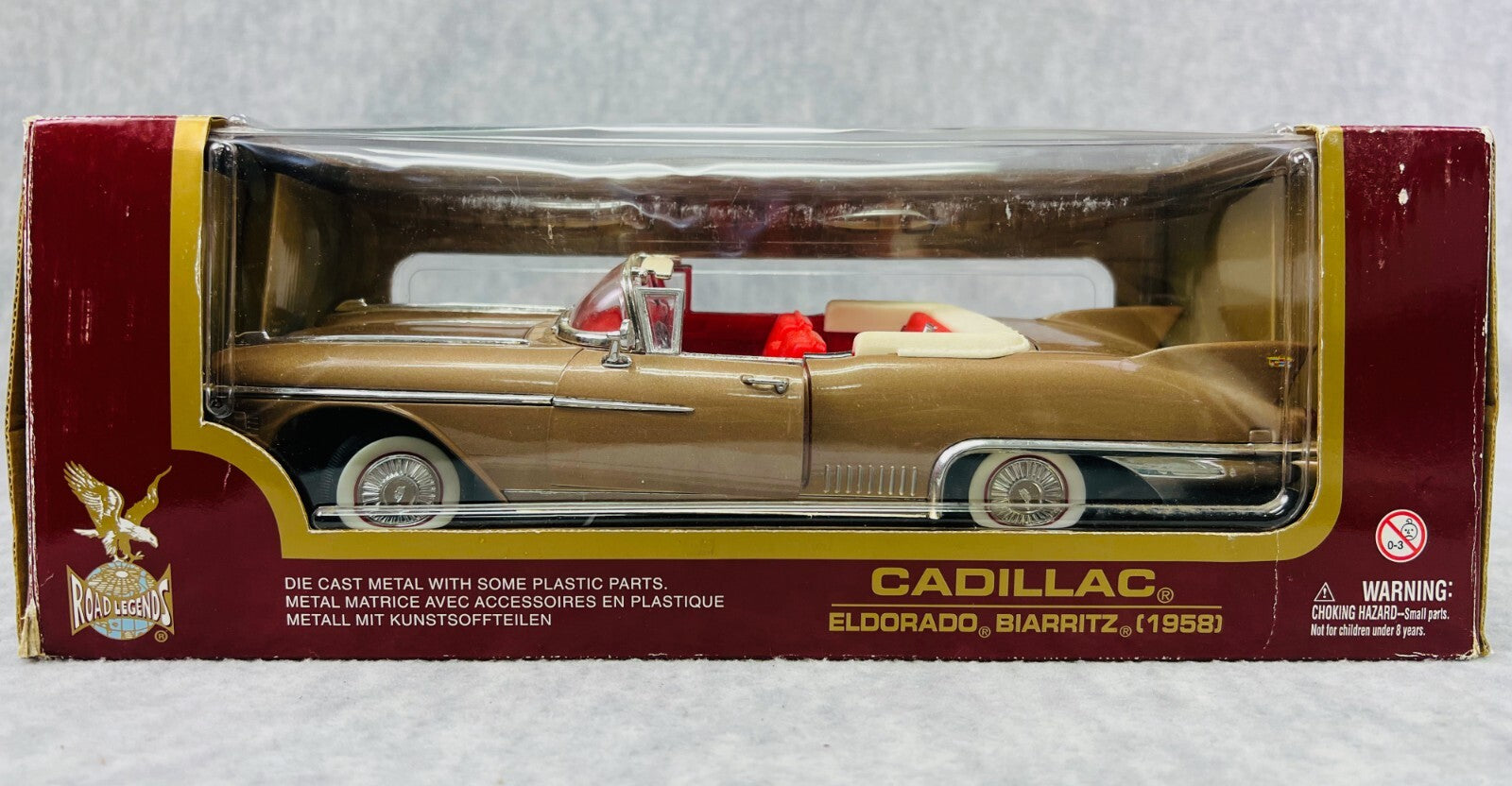 🇺🇸🇺🇸Road Legends Cadillac 1958 Eldorado Biarritz 1:18 Scale Die Cast🇺🇸🇺🇸