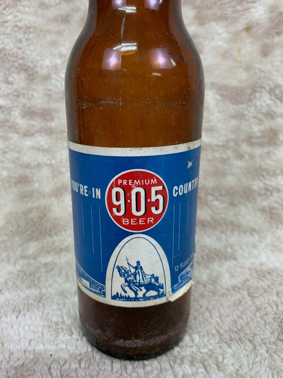 🍺🍺🍺🍺🍺🍺🍺🍺🍺Premium 905 Beer Bottle 12 Ounce  Empty🍺🍺🍺🍺🍺🍺🍺🍺🍺
