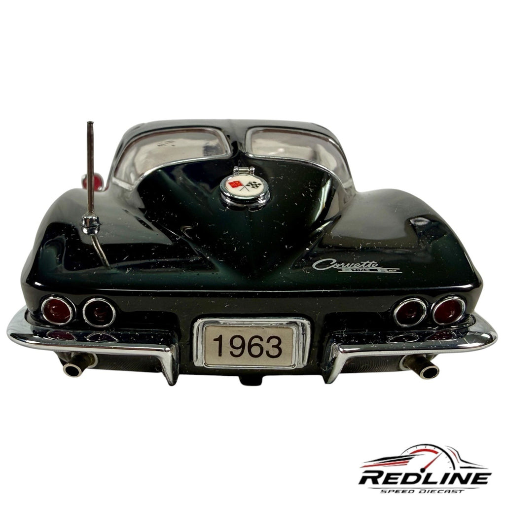 🦅🦅Danbury Mint 1963 Chevrolet Corvette Sting Ray Coupe Black 1/24 C2🦅🦅