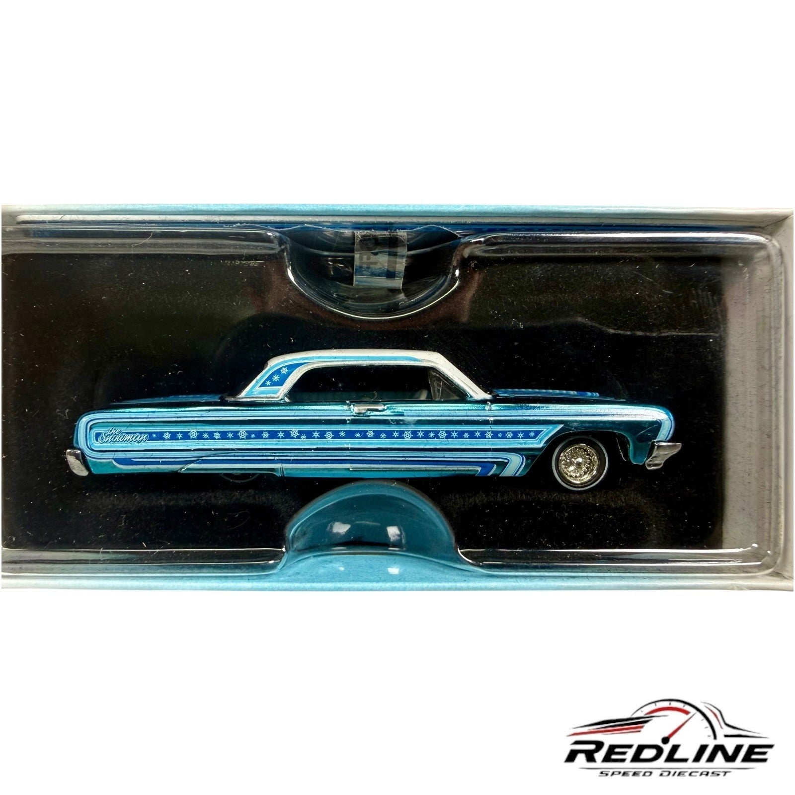 ❄️❄️Hot Wheels RLC Holiday Snowman Chevy '64 Impala Spectraflame BLUE H31❄️❄️