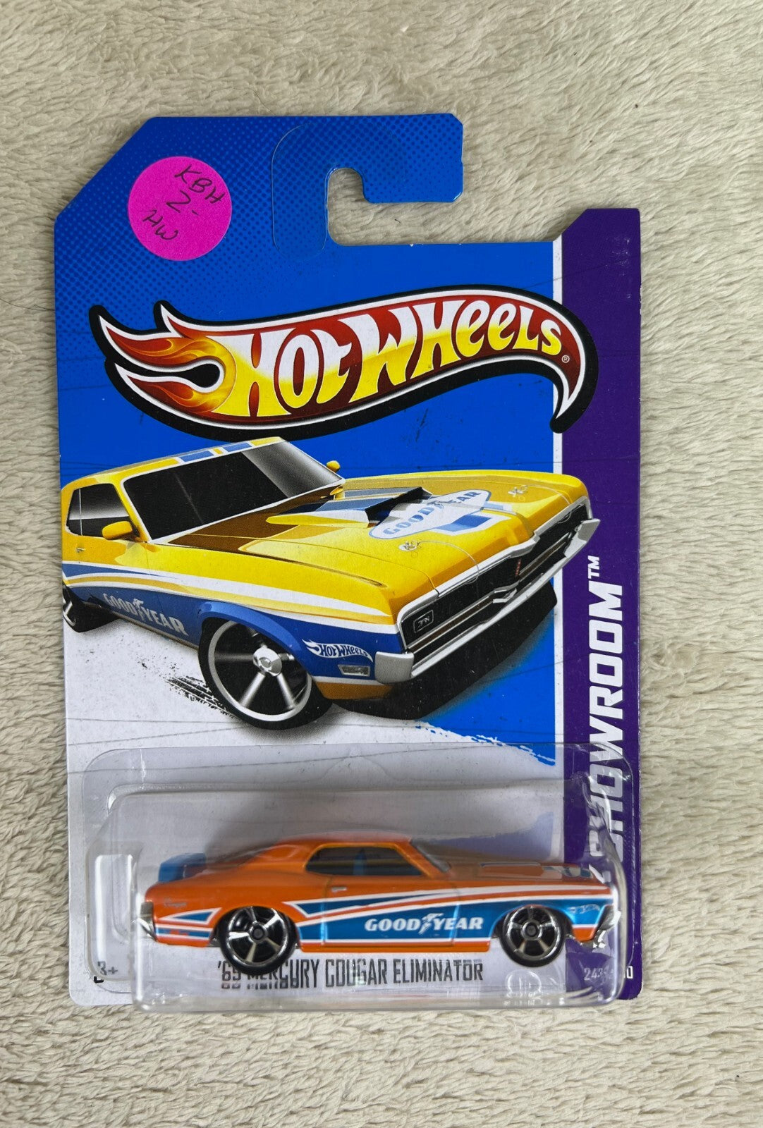 🔥🔥Hot Wheels '69 Mercury Cougar Eliminator HW Showroom ORANGE Goodyear HW12🔥