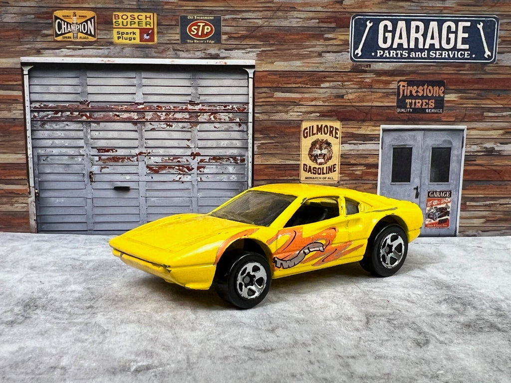 🇮🇹🇮🇹 Hot Wheels Ferrari Racebait 308 Tornado Twister Yellow C14🇮🇹🇮🇹