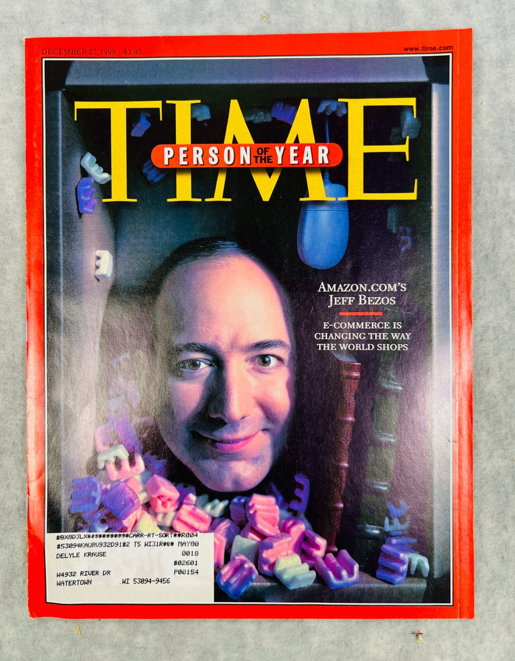🔥🔥🔥Time Magazine December 27, 1999 Person of the Year Jeff Bezos🔥🔥🔥