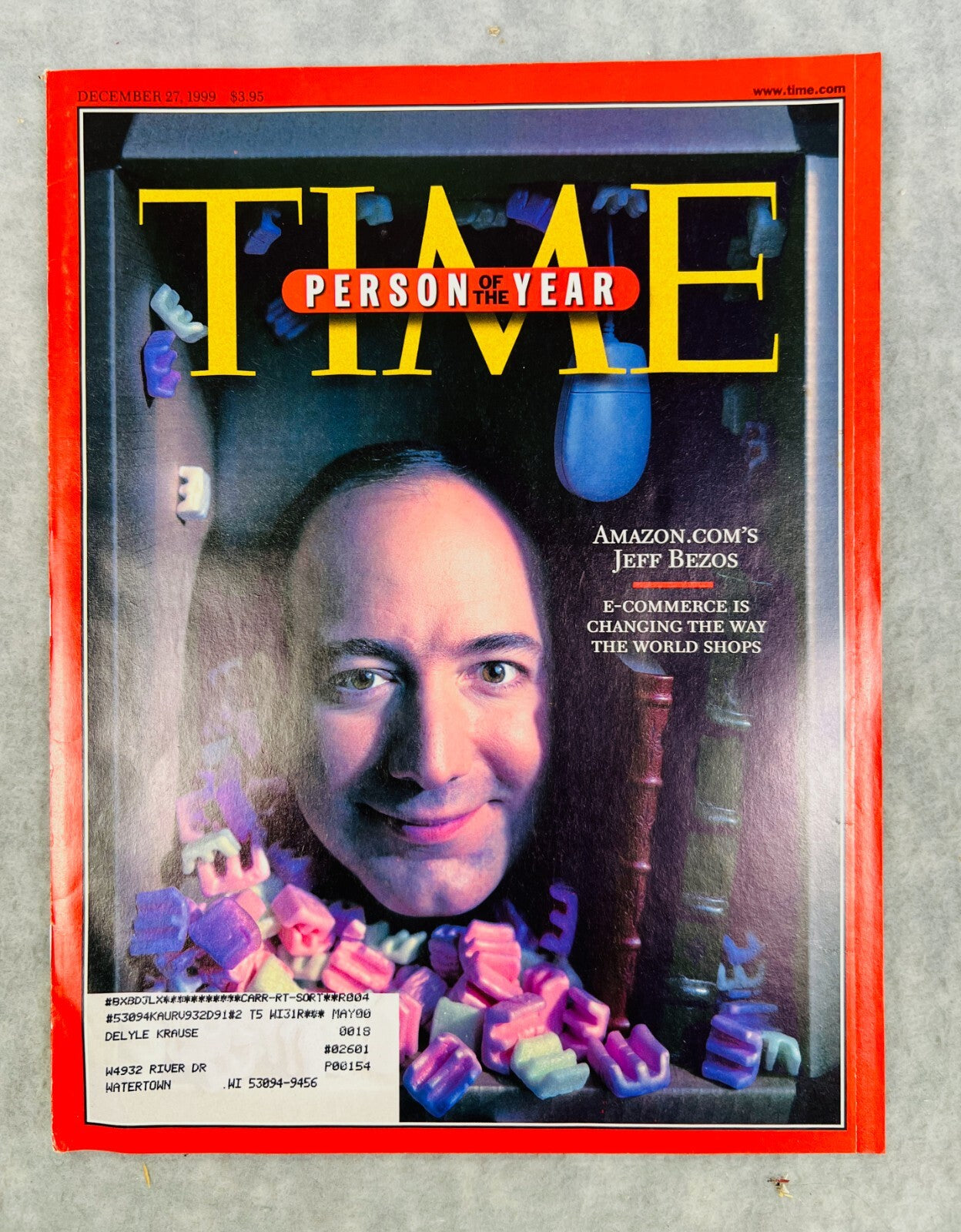 🔥🔥🔥Time Magazine December 27, 1999 Person of the Year Jeff Bezos🔥🔥🔥