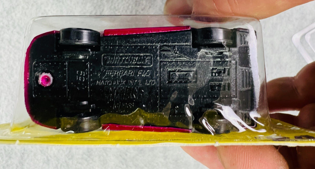 🇮🇹Matchbox Superfast NEW LOOK FERRARI F404 GET IN THE FAST LANE 1995 H23🇮🇹