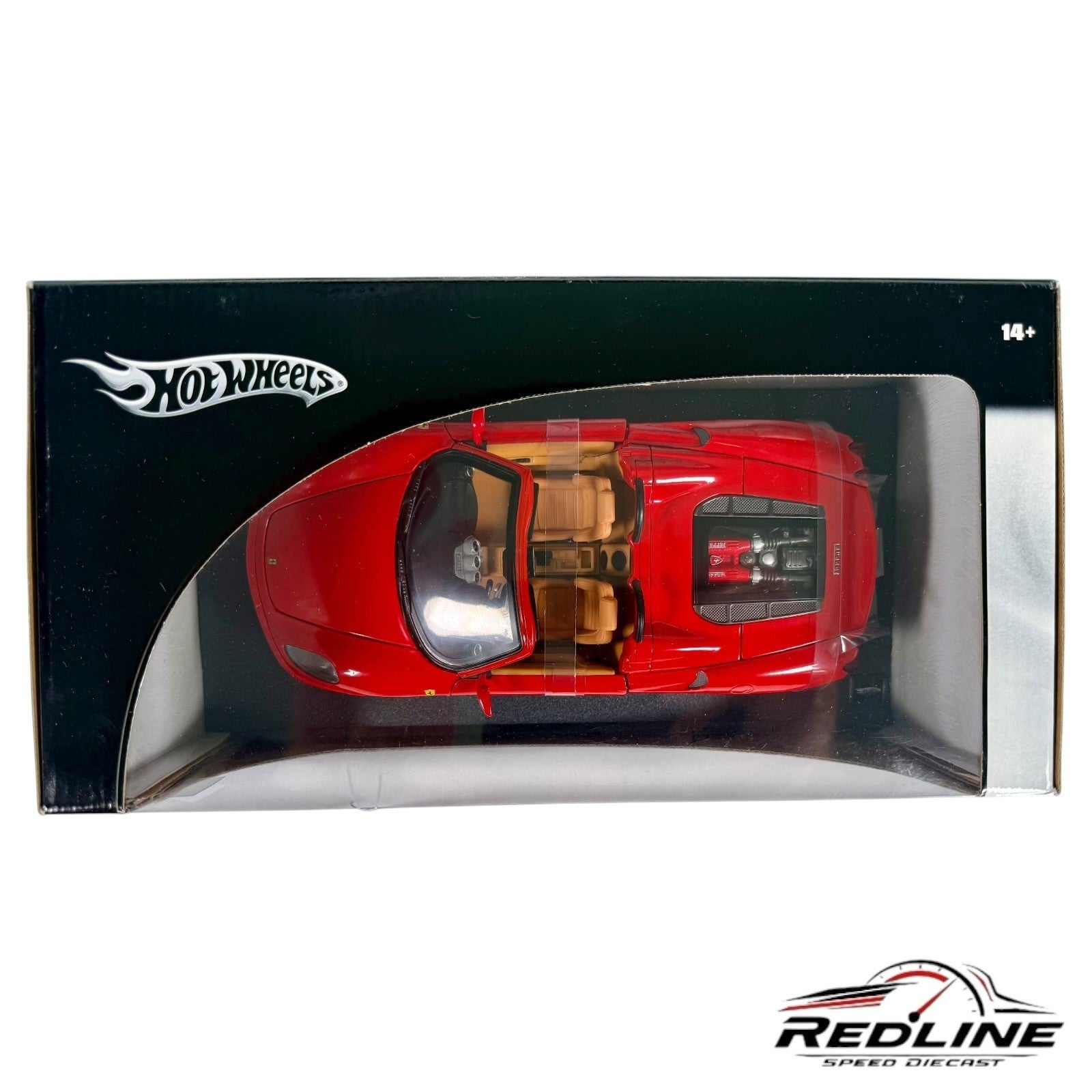 🇮🇹🇮🇹Hot Wheels Ferrari F430 Spider Red 1:18 C3🇮🇹🇮🇹