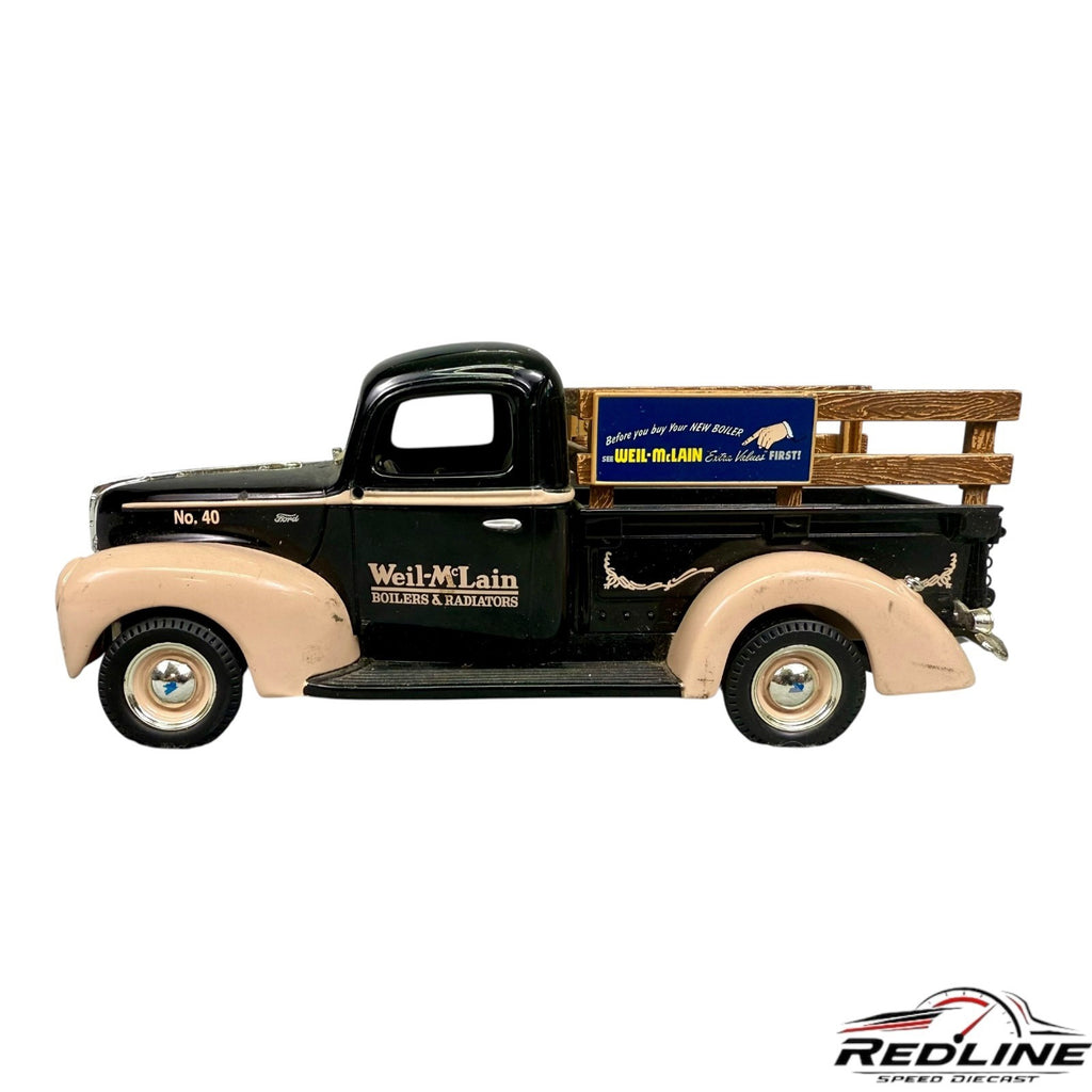 🇺🇸Weil McLain Truck No. 40 Diecast Advertising  ERTL 1940 Pick Up 1/25🇺🇸