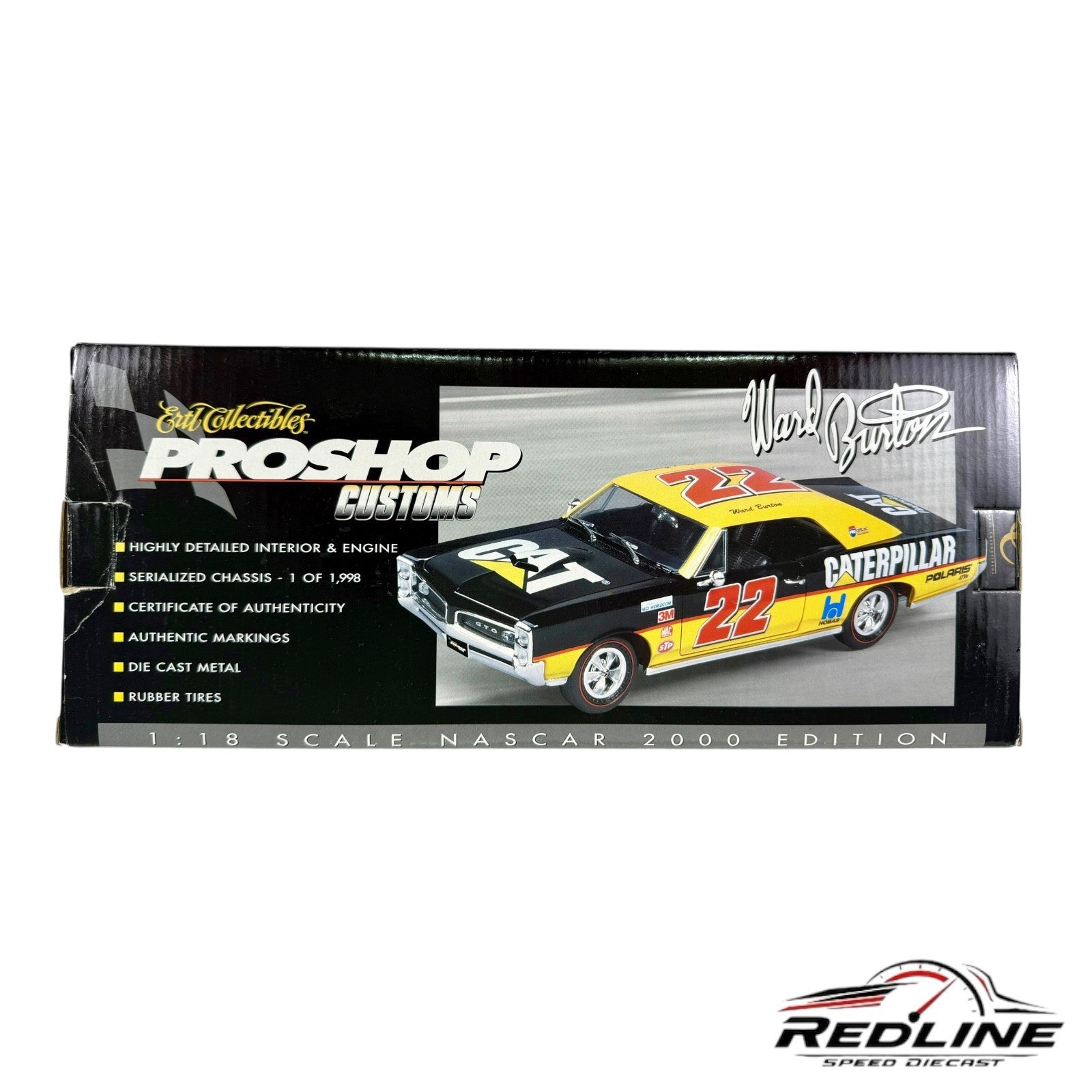 🇺🇸Ertl Proshop Customs 1966 Pontiac GTO CAT Ward Burton 1:18 B3🇺🇸