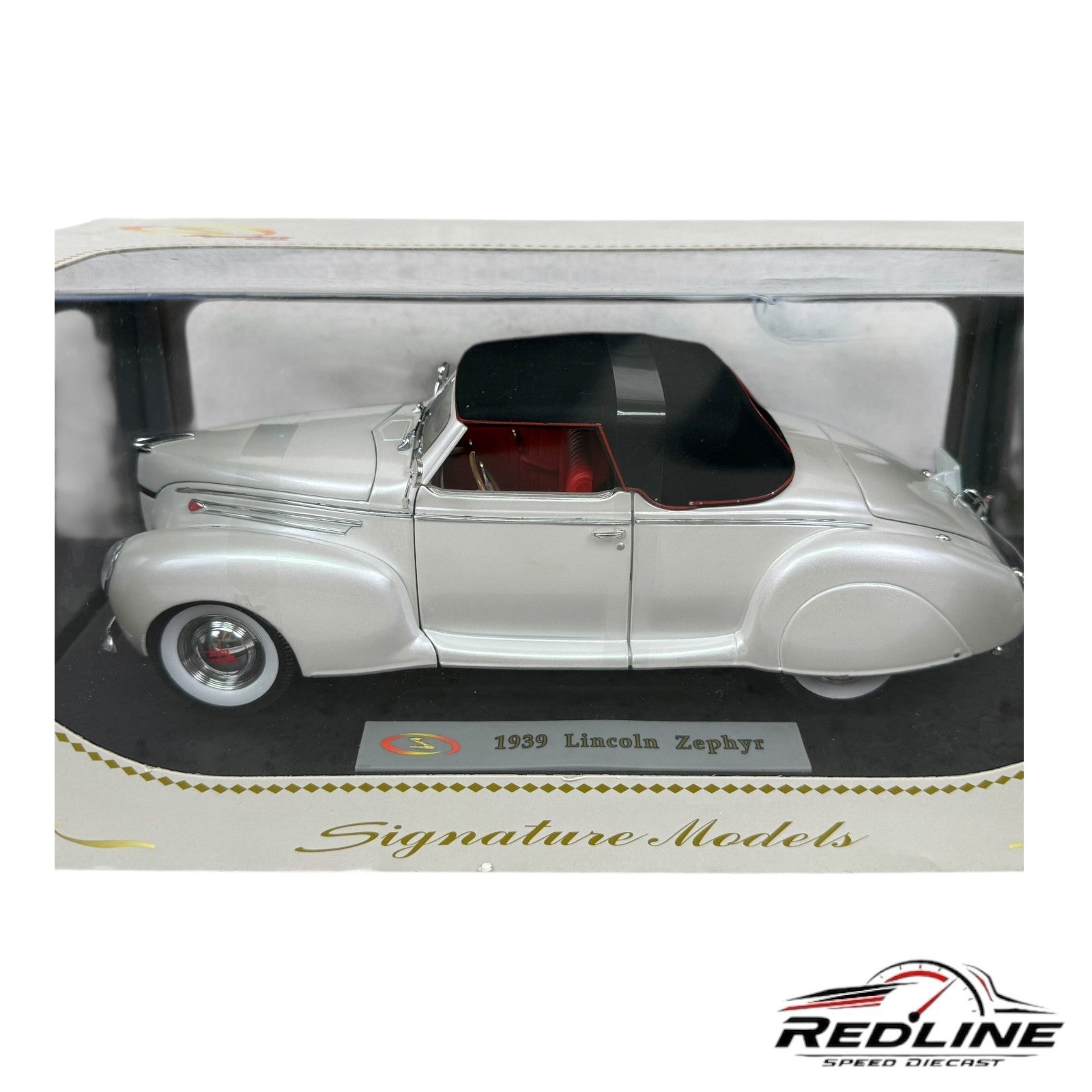 🇺🇸Signature Models 1939 Lincoln Zephyr BLACK 1:18 B3🇺🇸