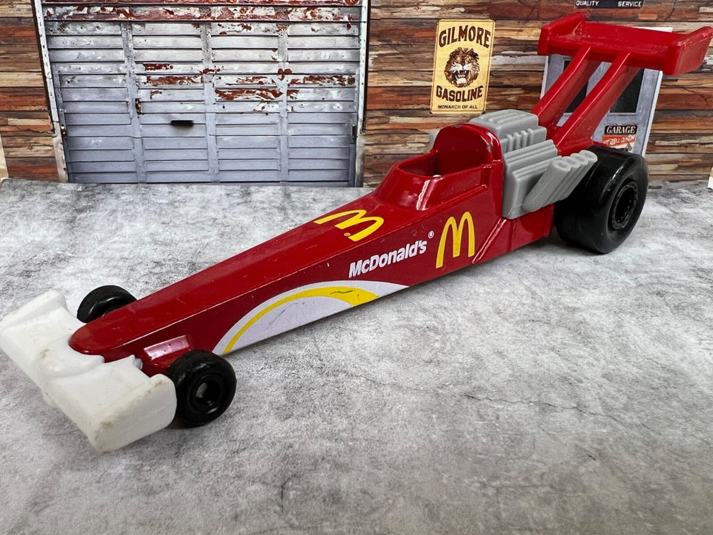 🏁🏁🏁1993 McDonald's Happy Meal Toy Mattel Hot Wheels Dragster C8🏁🏁🏁