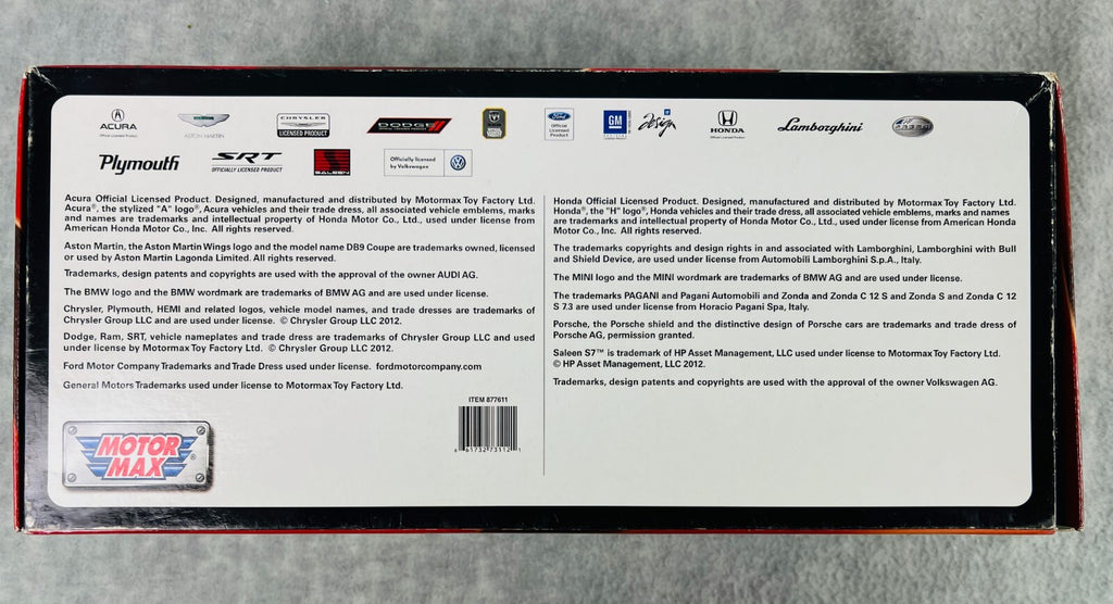 🇺🇸MOTOR MAX 1958 Chevrolet Impala Convertible Black with Red Interior 1/18🇺🇸