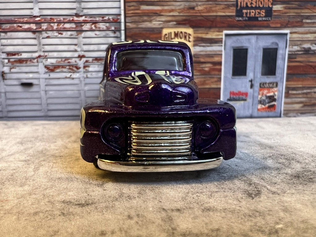🇺🇸🇺🇸🇺🇸Hot Wheels 1949 Ford F1 Pickup Truck Purple C4🇺🇸🇺🇸🇺🇸