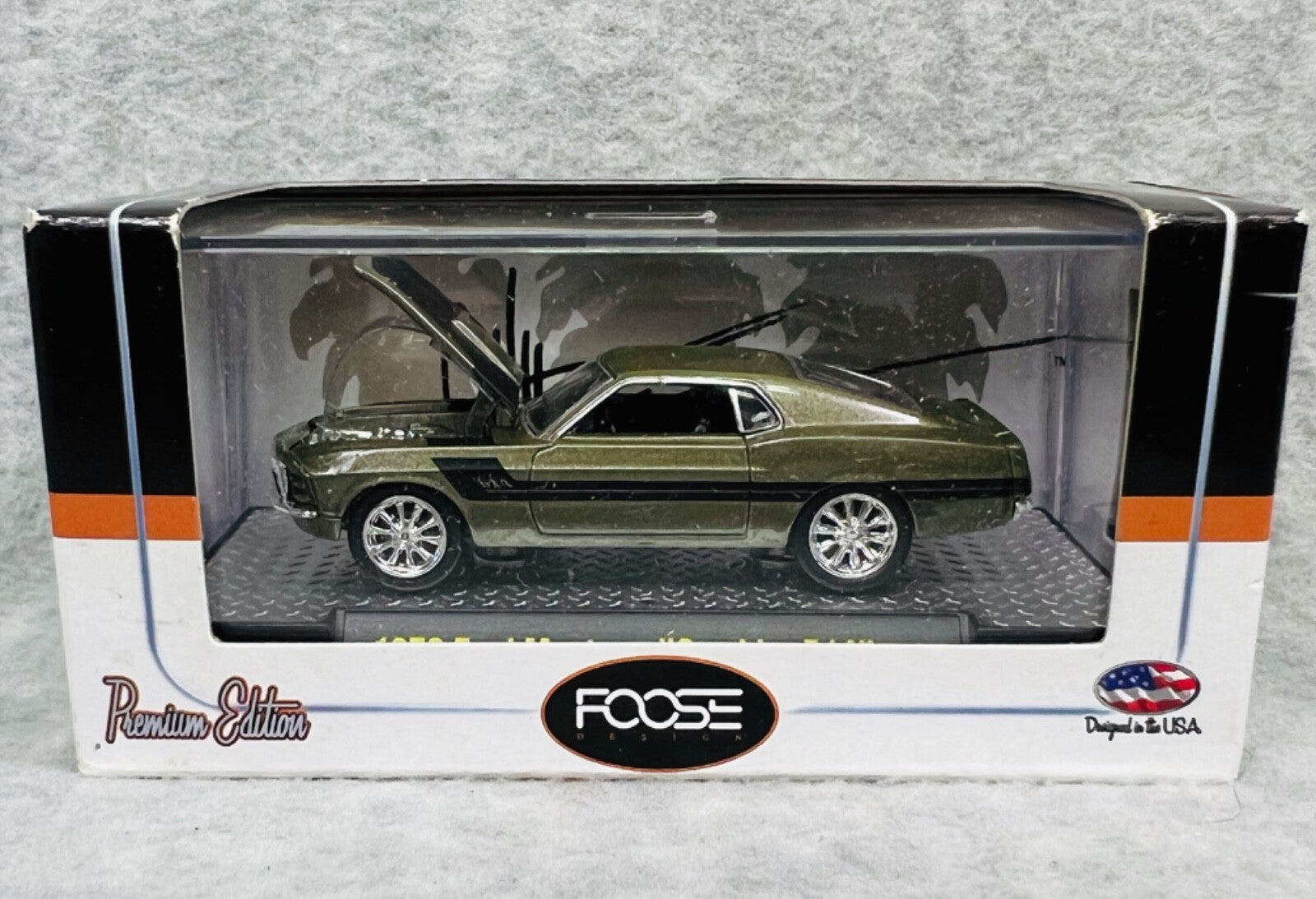 🐎🐎🐎M2 Machines 1970 Ford Mustang Foose Gambler 514 Die Cast Car H26🐎🐎🐎