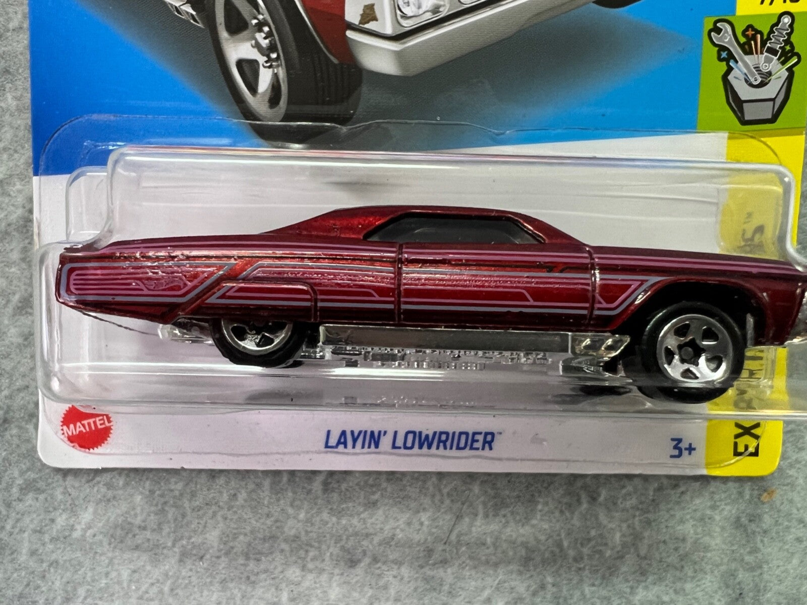 🔥🔥🔥Hot Wheels Experimotors 7/10 Layin’ Lowrider #128 H24🔥🔥🔥