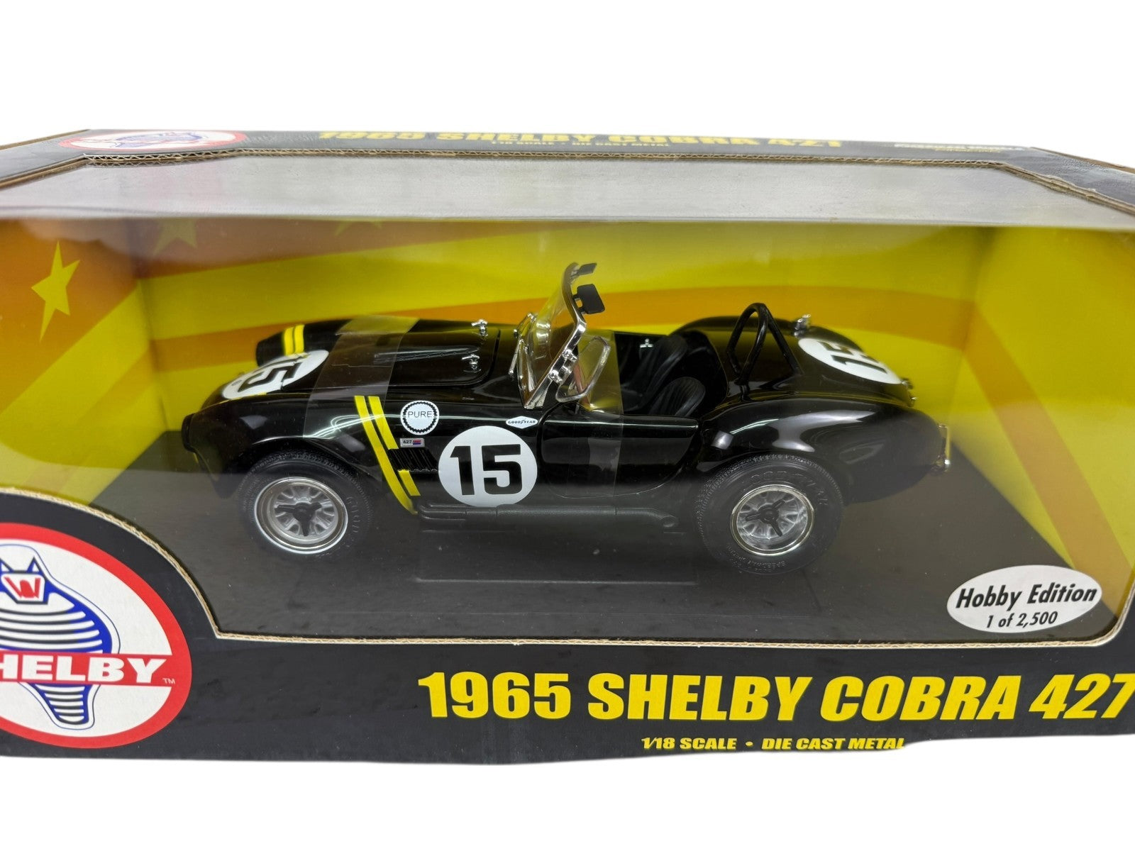 🇺🇸🇺🇸ERTL American Muscle 1965 Ford Shelby Cobra 427 Black 1:18 GE🇺🇸🇺🇸