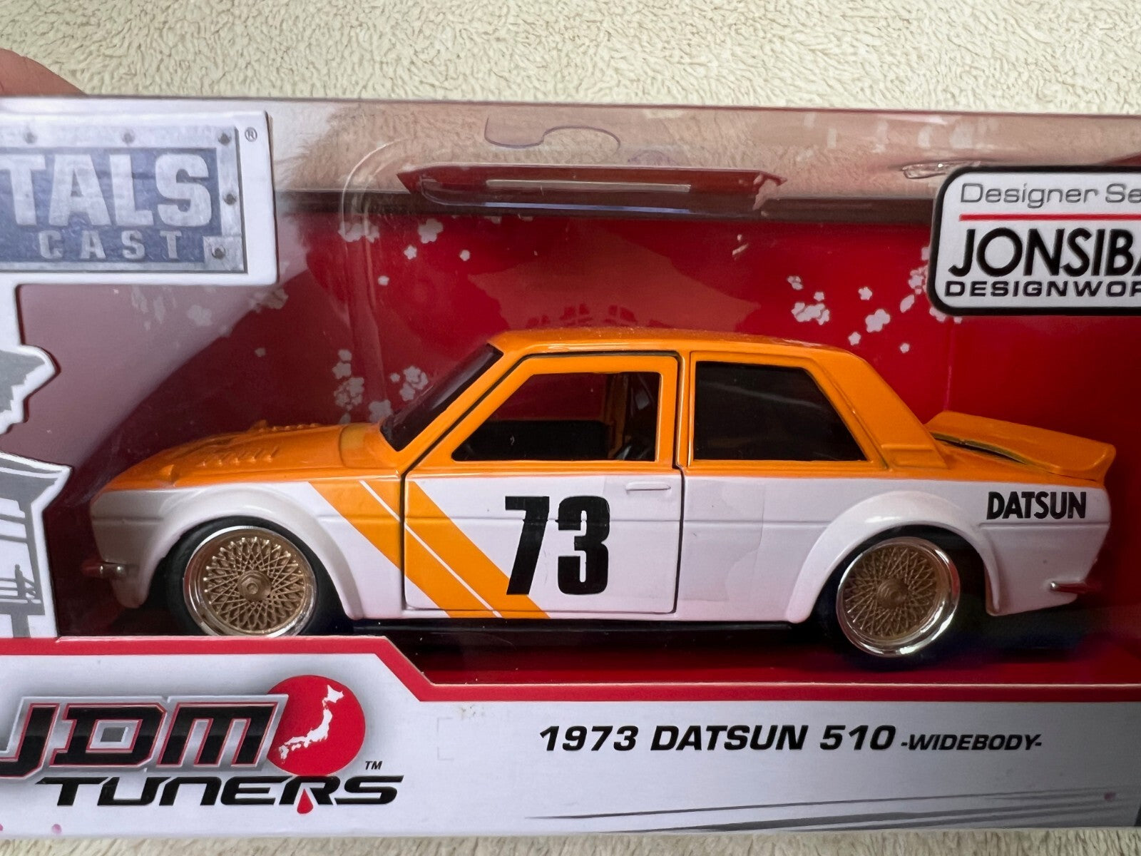 🎌🎌Jada Toys Metals JDM Tuners 1973 Datsun 510 Widebody 1:32 Scale HW16🎌🎌
