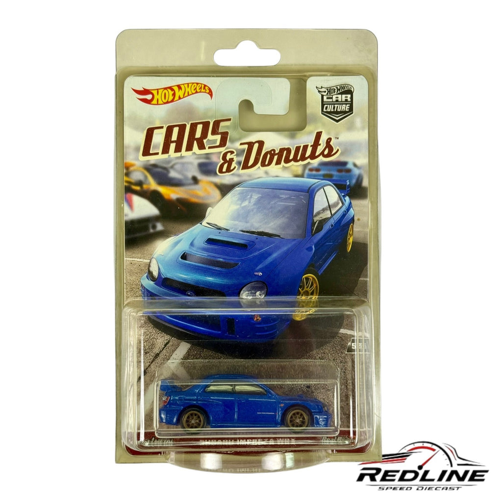🇺🇸🇺🇸Hot Wheels Cars & Donuts Subaru Impreza WRX Blue H15🇺🇸🇺🇸