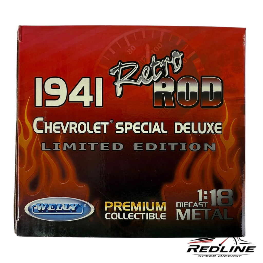 🇺🇸Welly Retro Rod 1941 Chevy Special Deluxe Limited Edition 1:18 LN🇺🇸