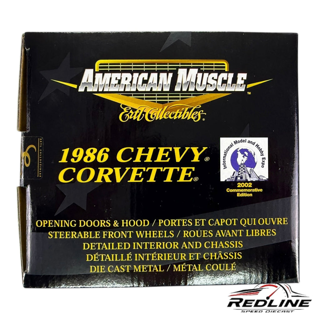 🇺🇸🇺🇸ERTL  American Muscle 1986 Chevy Corvette Indy Pace Car 1:18 LN🇺🇸🇺🇸