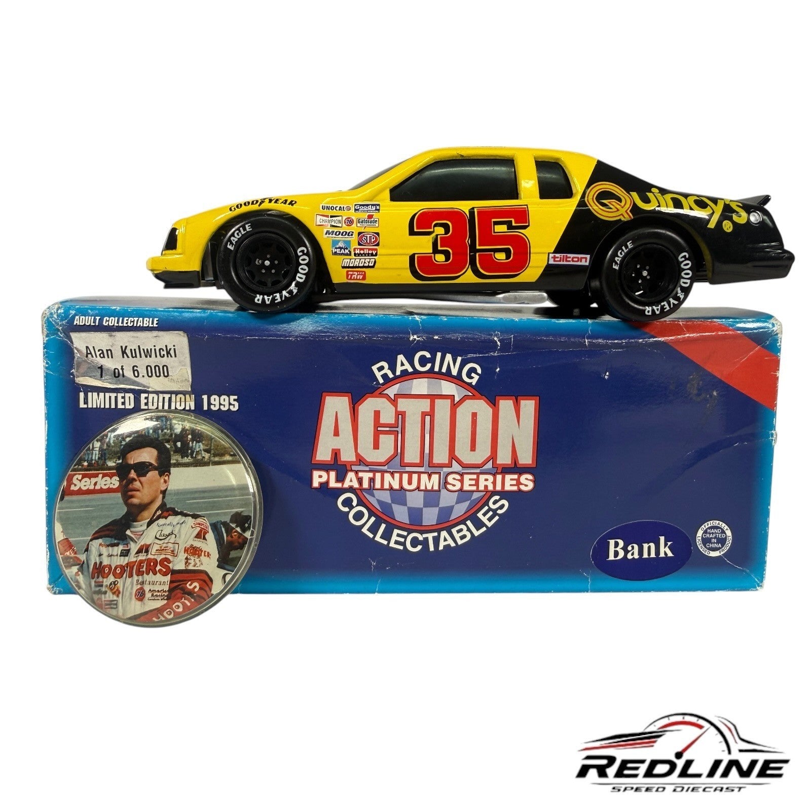 Action Platinum Series Alan Kulwicki Quincy's Steak House #35 Thunderbird 1/24