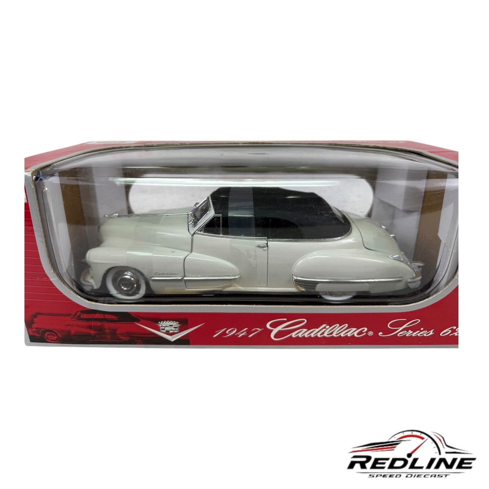 🦅🦅🦅Anson 1947 Cadillac Series 62 Convertible White 1:18 C1🦅🦅🦅