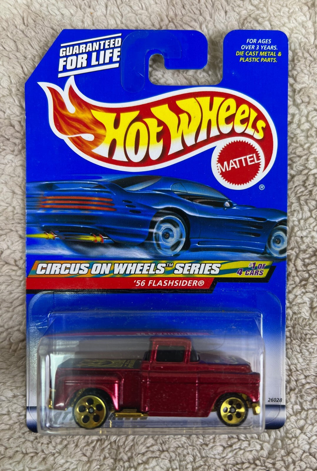 🔥🔥🔥🔥🔥HOT WHEELS 56 Flashsider Pickup CIRCUS ON WHEELS 4 Maroon HW18🔥🔥🔥🔥