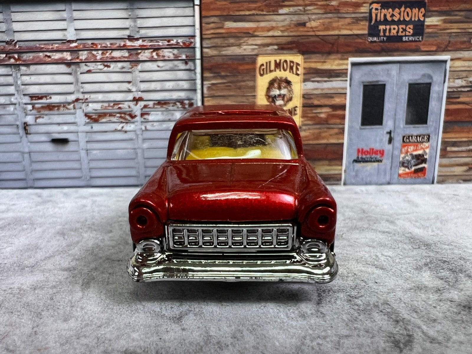 🔥🔥🔥🔥 HOT WHEELS 1955 CHEVY NOMAD WITH FLAMES C9🔥🔥🔥🔥