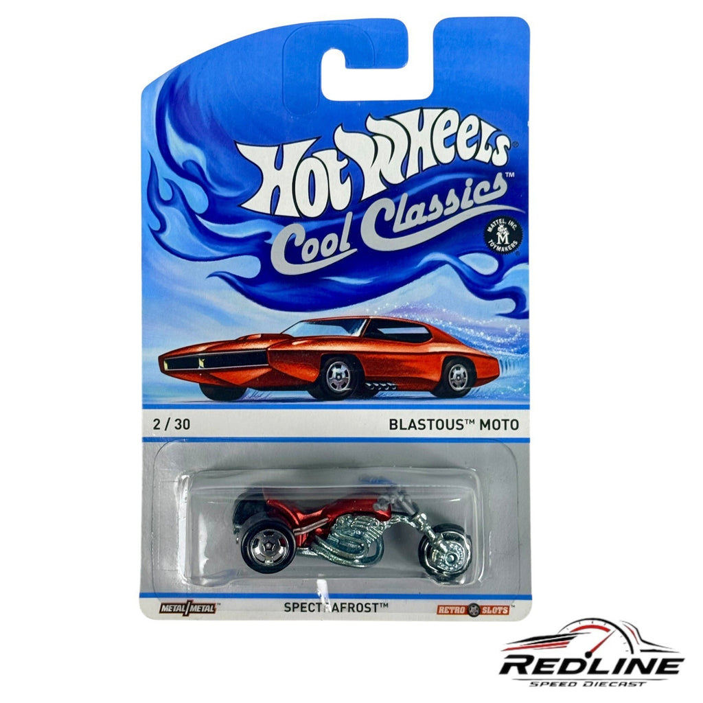 🇺🇸Hot Wheels 2013 Cool Classics #2 Blastous Moto Red H27🇺🇸