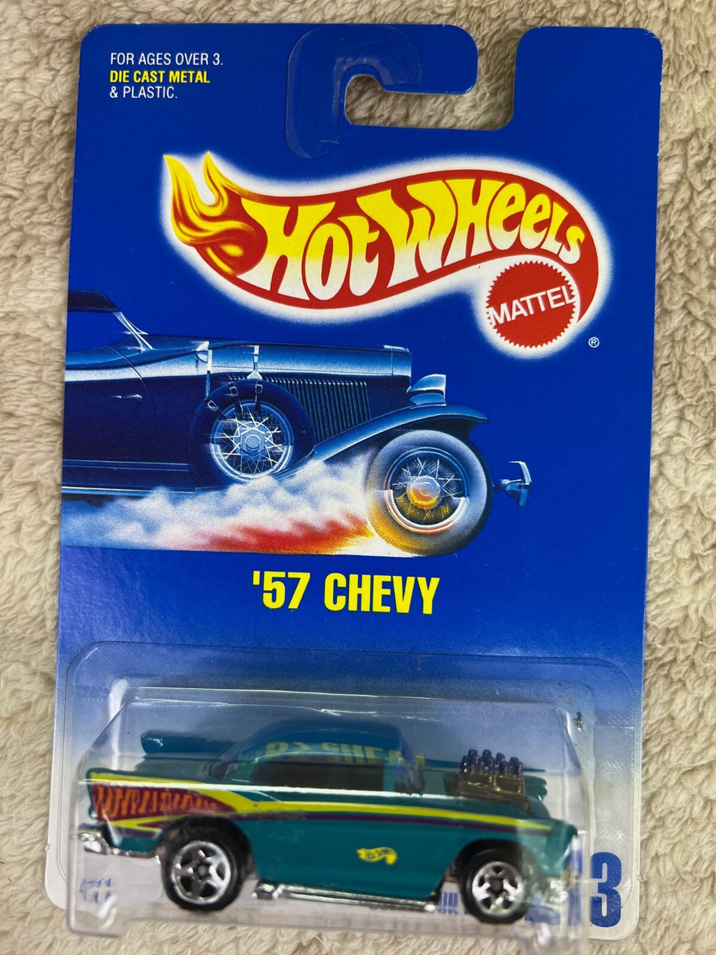 🔥🔥🔥🔥 Mattel Hot Wheels '57 Chevy Collector #213 Turquoise HW05🔥🔥🔥🔥