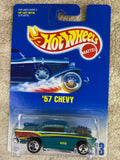 🔥🔥🔥🔥 Mattel Hot Wheels '57 Chevy Collector #213 Turquoise HW05🔥🔥🔥🔥
