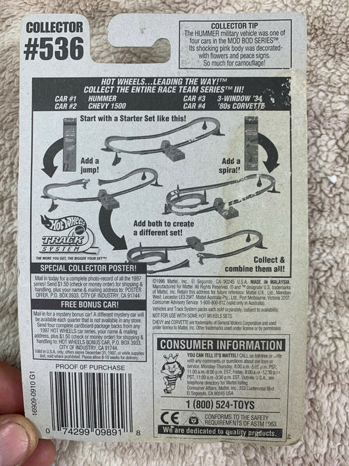 *Hot Wheels Race Team Series III 80s Corvette #4 of 4 Collector #536 1996 HWO3**