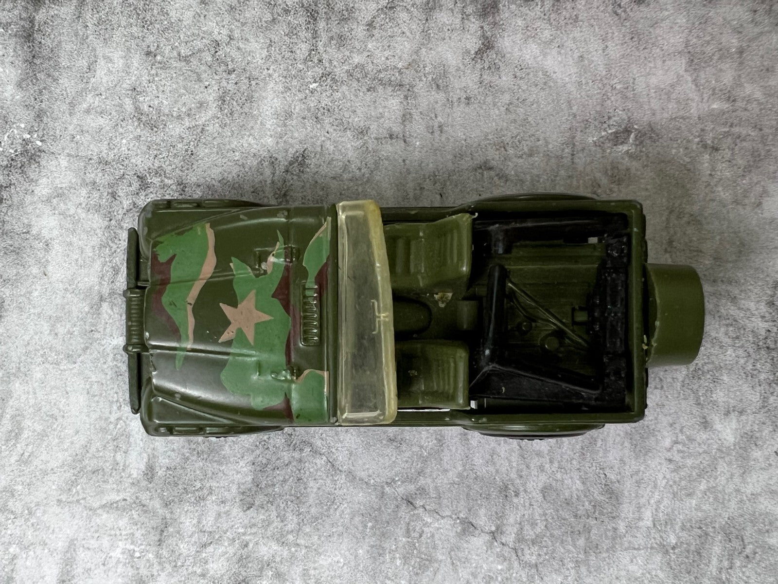 🪖🪖🪖Vintage 1980s  Hot Wheels Mattel 1981 Jeep Camo Military C3🪖🪖🪖