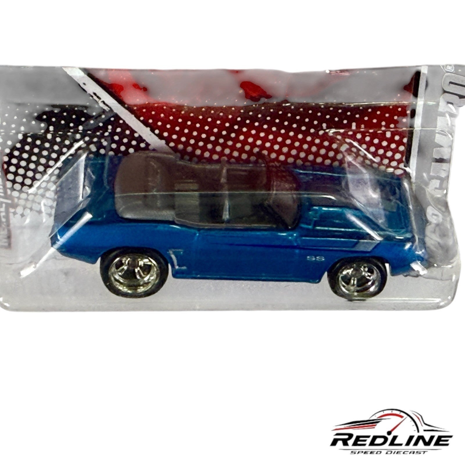 🇺🇸Hot wheels Garage Real Riders Blue 69 Camaro Convertible H13🇺🇸