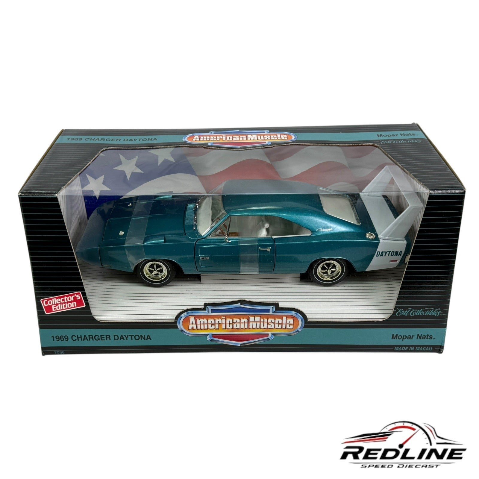 🇺🇸Ertl American Muscle 1969 Dodge Charger Daytona Mopar Nationals 1996 1:18 C1