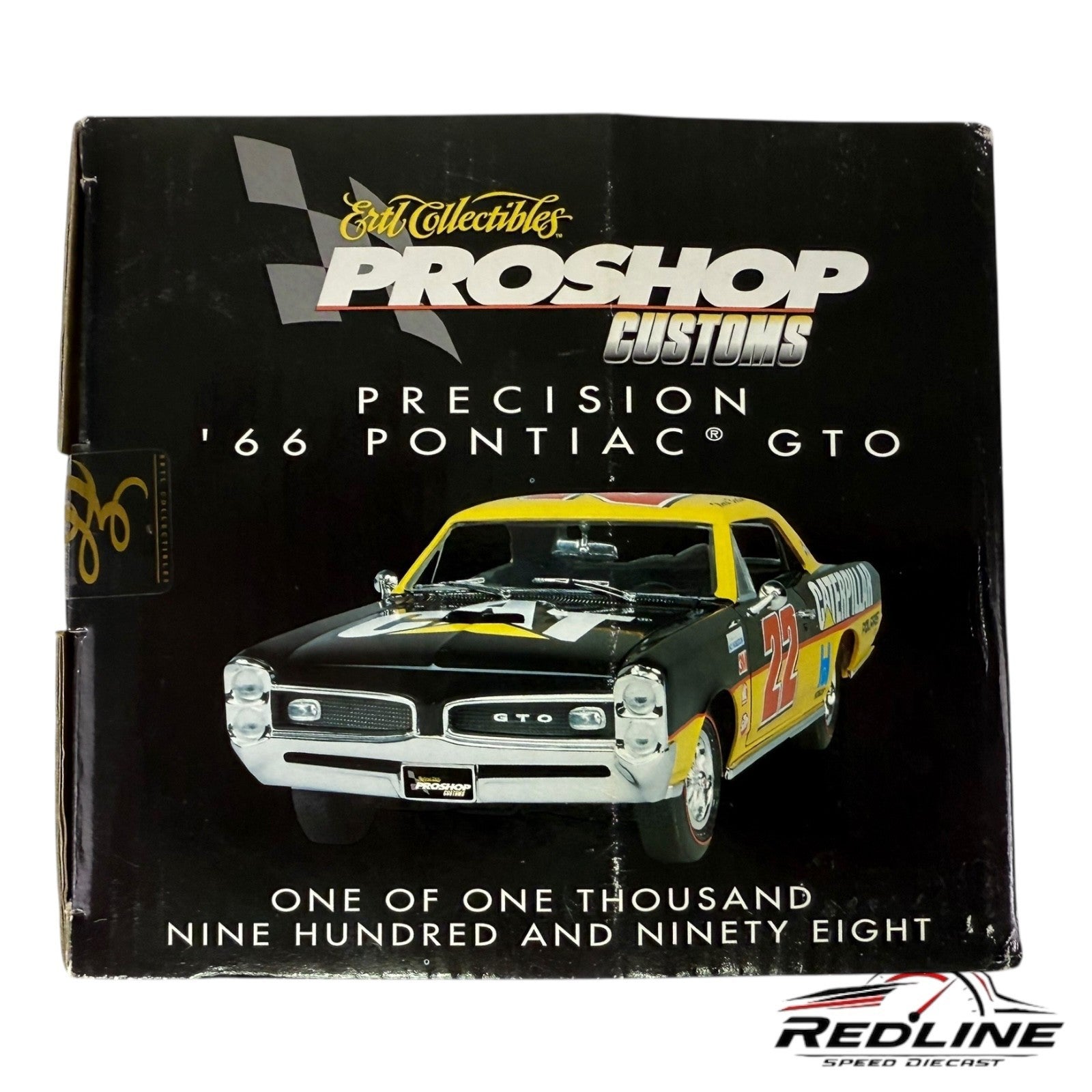 🇺🇸Ertl Proshop Customs 1966 Pontiac GTO CAT Ward Burton 1:18 B3🇺🇸