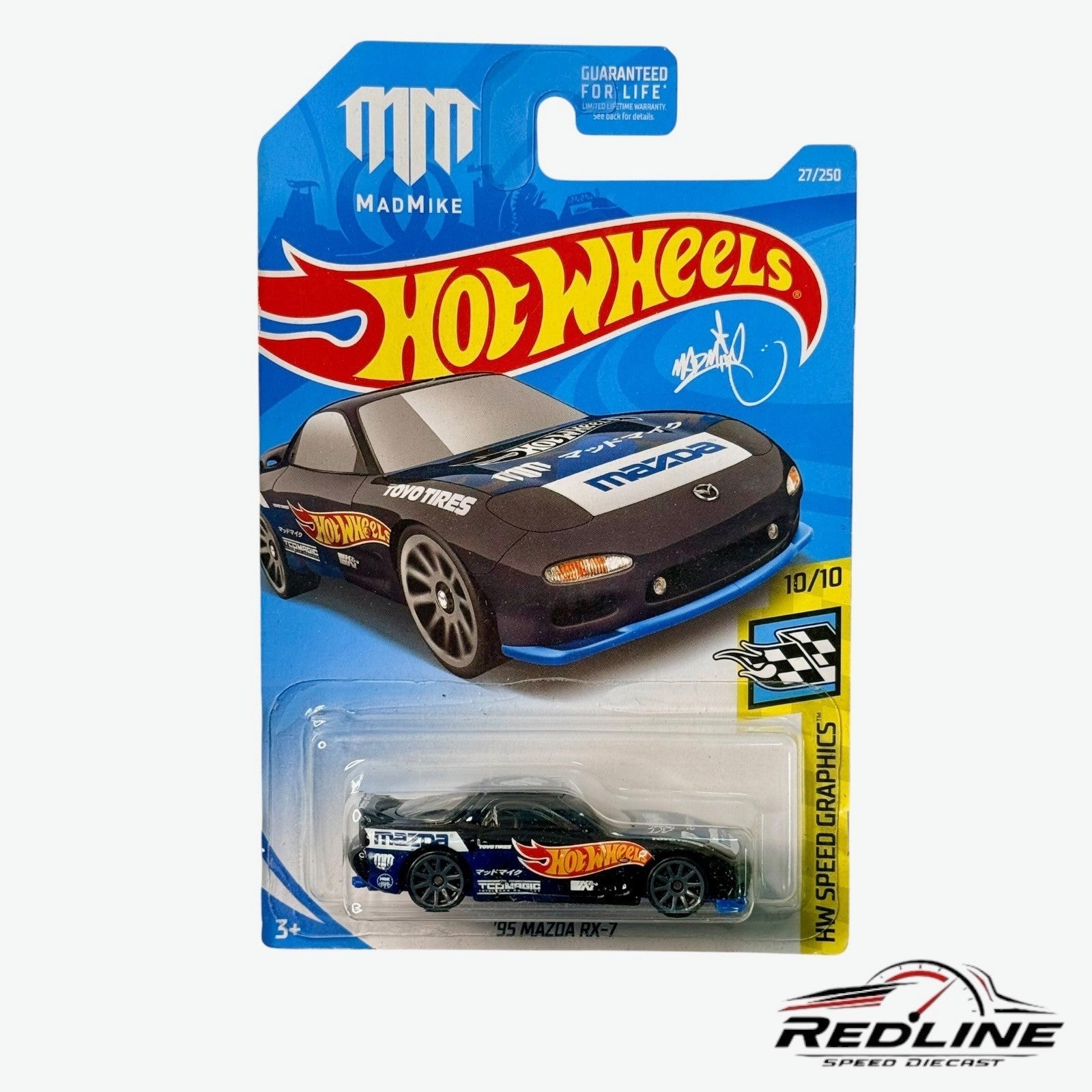 🎌🎌Hot Wheels HW Speed Graphics 10/10 '95 Mazda RX-7 H35🎌🎌