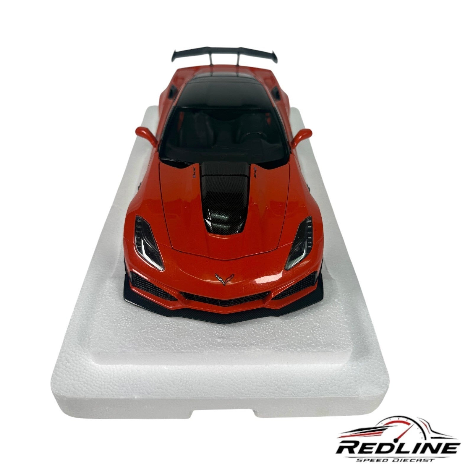 🇺🇸AUTOART 2019 Chevrolet Corvette C7 ZR1 Sebring OrangeM Carbon Top 1/18 C3