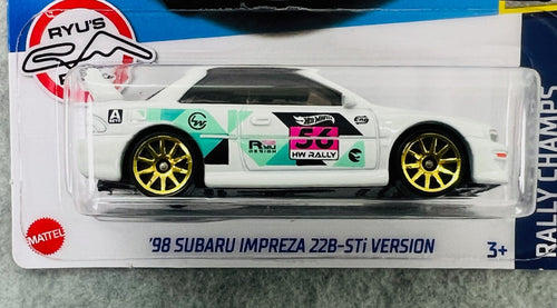 🏁Hot Wheels Treasure Hunt '98 Subaru Impreza 22B-STi Version Rally Champs H24🏁