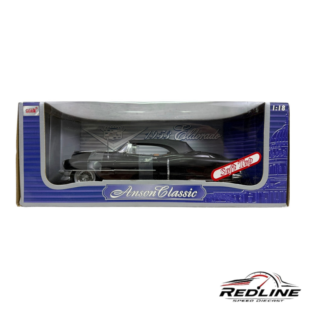 🇺🇸🇺🇸Anson Classic 1953 Cadillac Eldorado Black Soft Top 1:18 HW🇺🇸🇺🇸